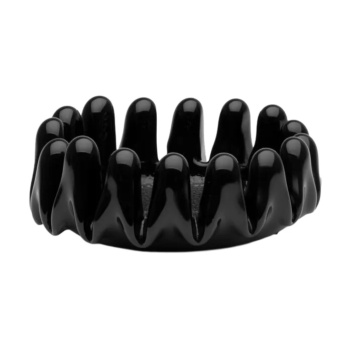 Sunflower bowl - Black, 7.5 cm - Kosta Boda