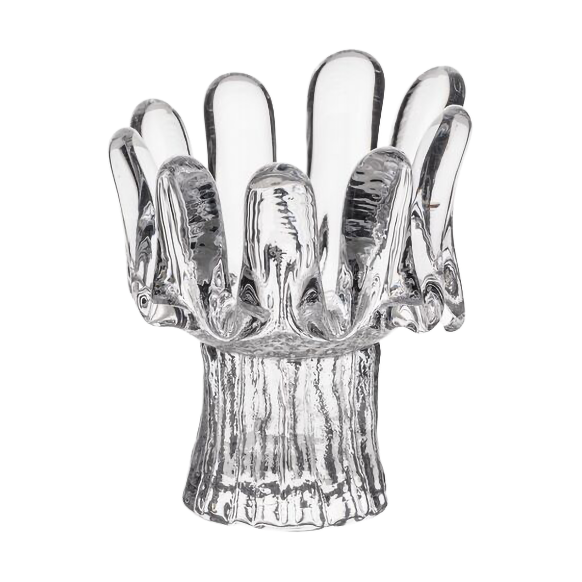 Kosta Boda Sunflower candle holder 11.5 cm Clear | Scandinavian Design | Tea light holders, lanterns & candle dishes | Transparent