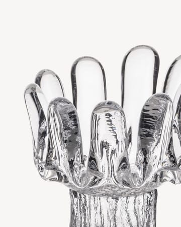 Sunflower candle holder 11.5 cm - Clear - Kosta Boda