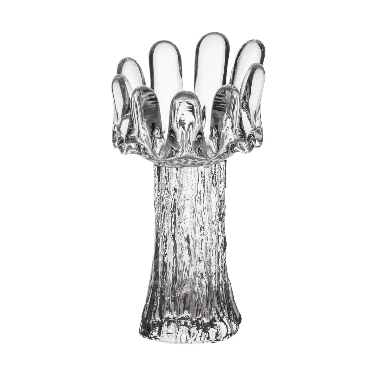 Sunflower candle holder 18 cm, Clear Kosta Boda