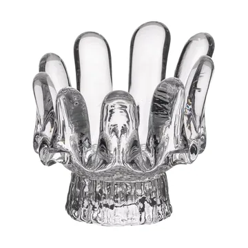 Sunflower candle holder 9.2 cm - Clear - Kosta Boda