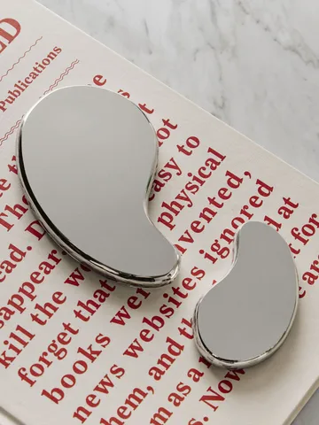 Tears of joy decorative object 2 pieces - Silver - Kosta Boda