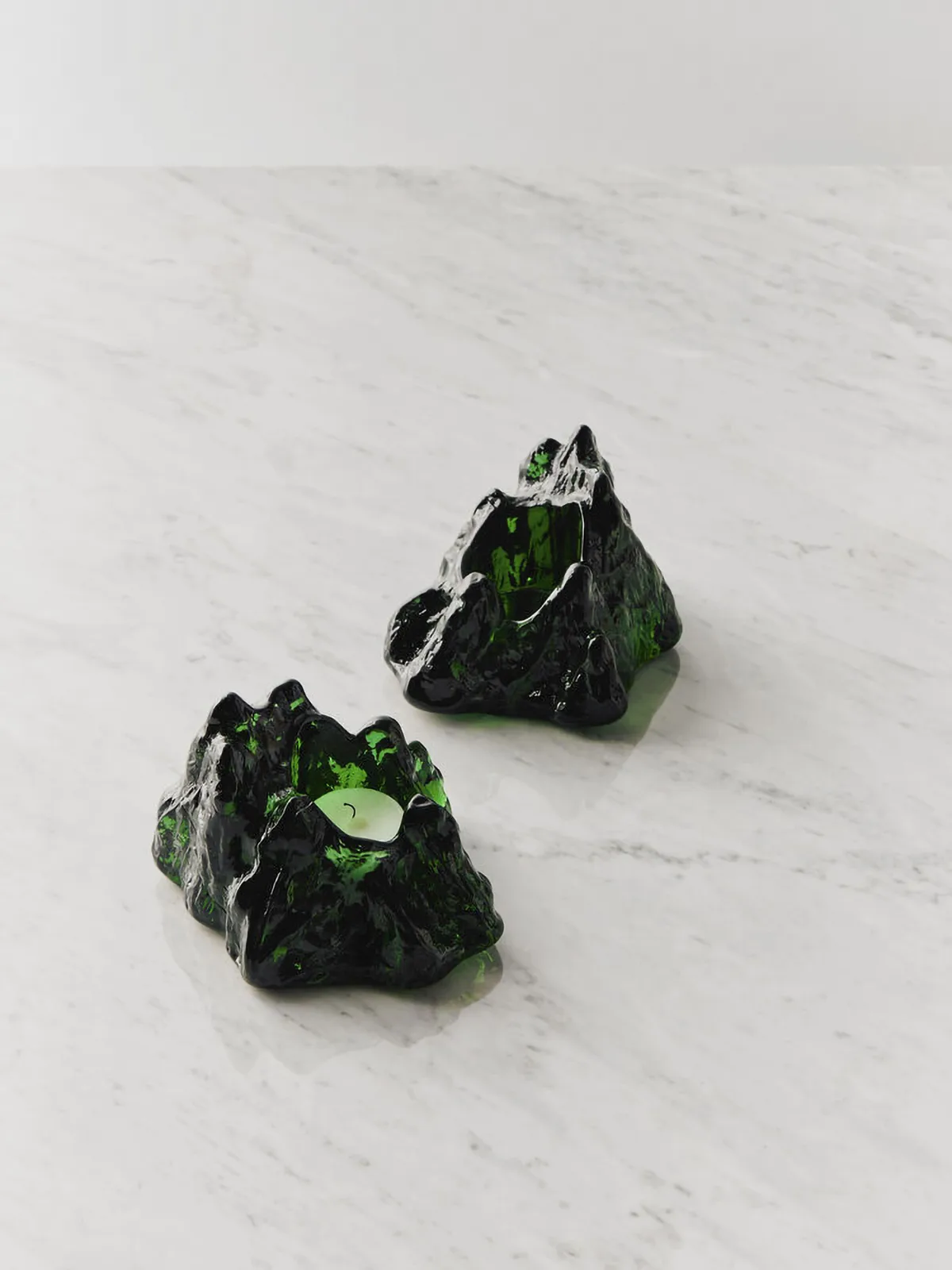 The Rock votive 91 mm, Emerald green Kosta Boda