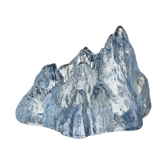 Kosta Boda The Rock votive 91 mm Ice blue | Scandinavian Design | Tea light holders, lanterns & candle dishes | Blue