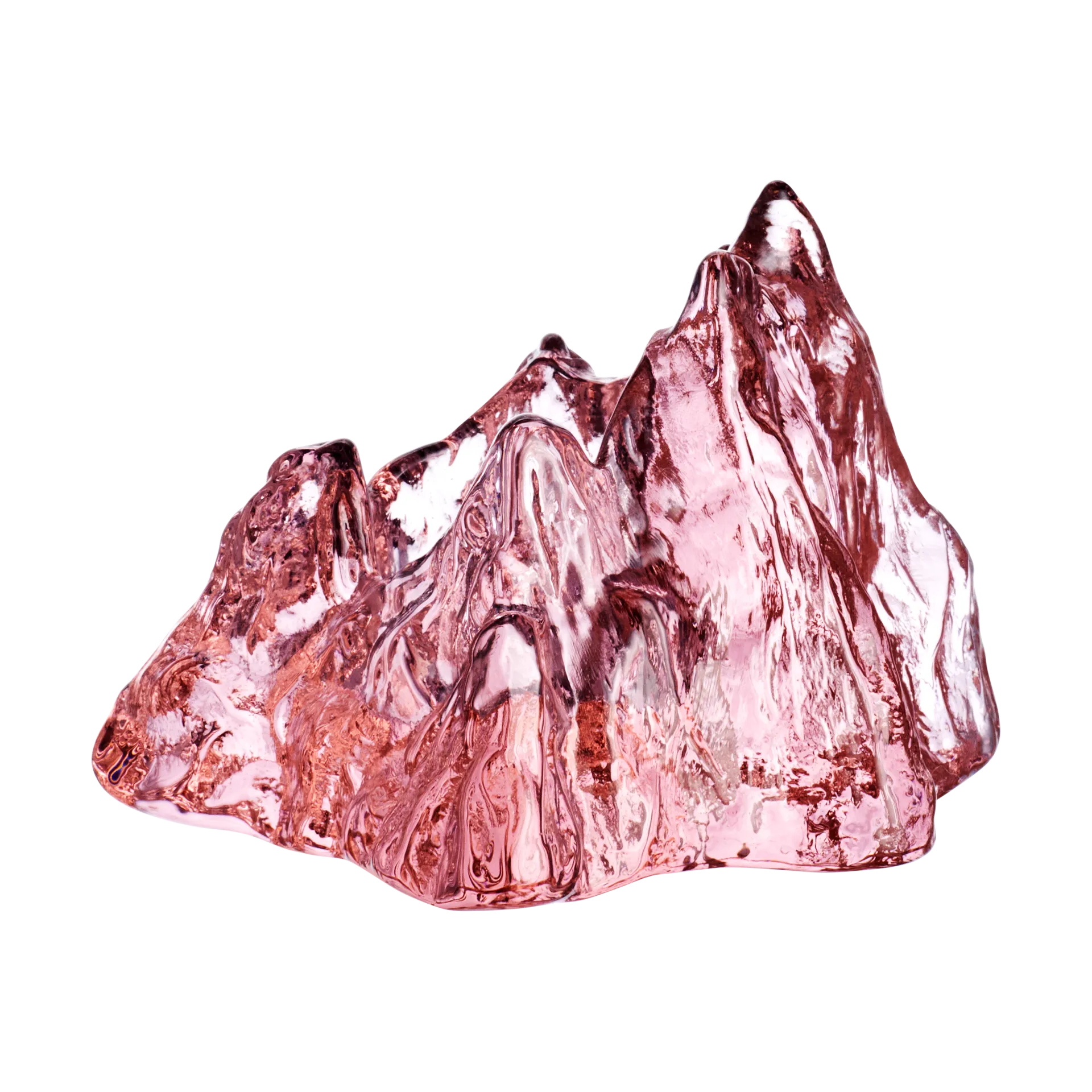 The Rock votive 91 mm, Pink Kosta Boda