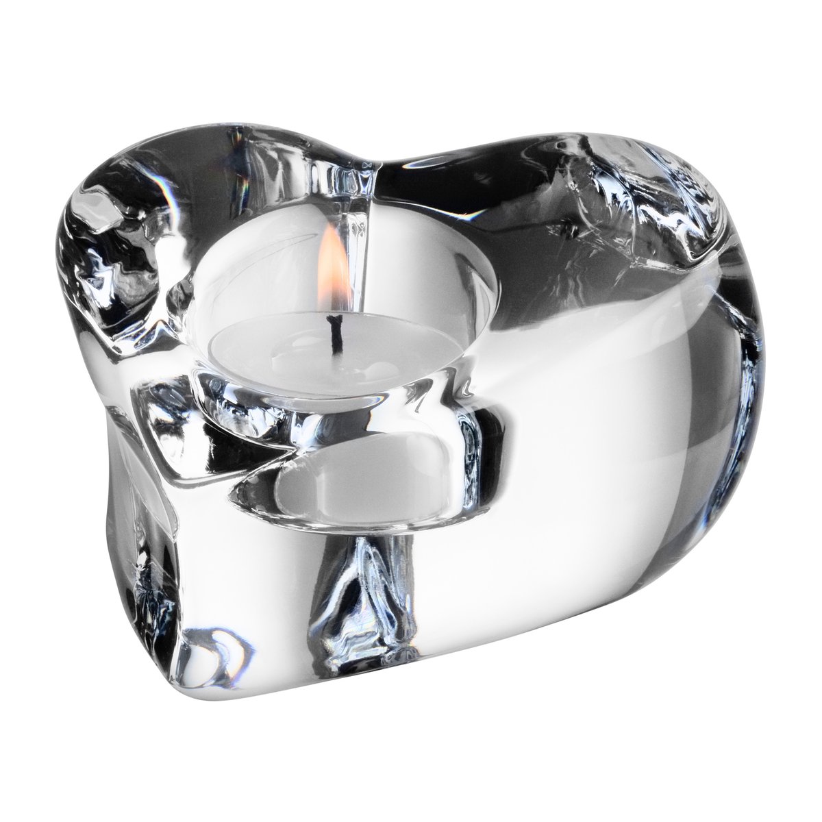 Kosta Boda Valentino candle holder clear | Scandinavian Design | Tea light holders, lanterns & candle dishes | Transparent