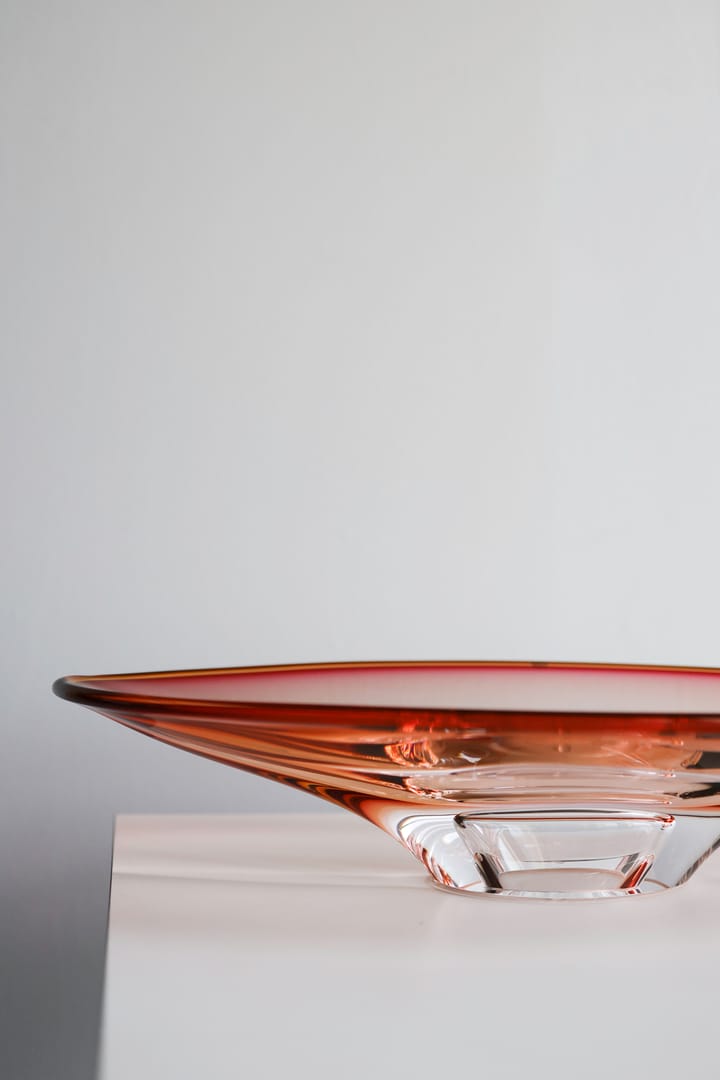 Vision saucer Ø52.5 cm - Pink-bärnsten - Kosta Boda