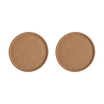 Viva cork coaster Ø16.8 cm 2-pack - Brown - Kosta Boda