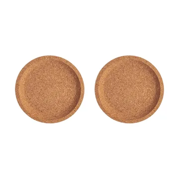 Viva cork coasters Ø10.9 cm 2-pack - Brown - Kosta Boda