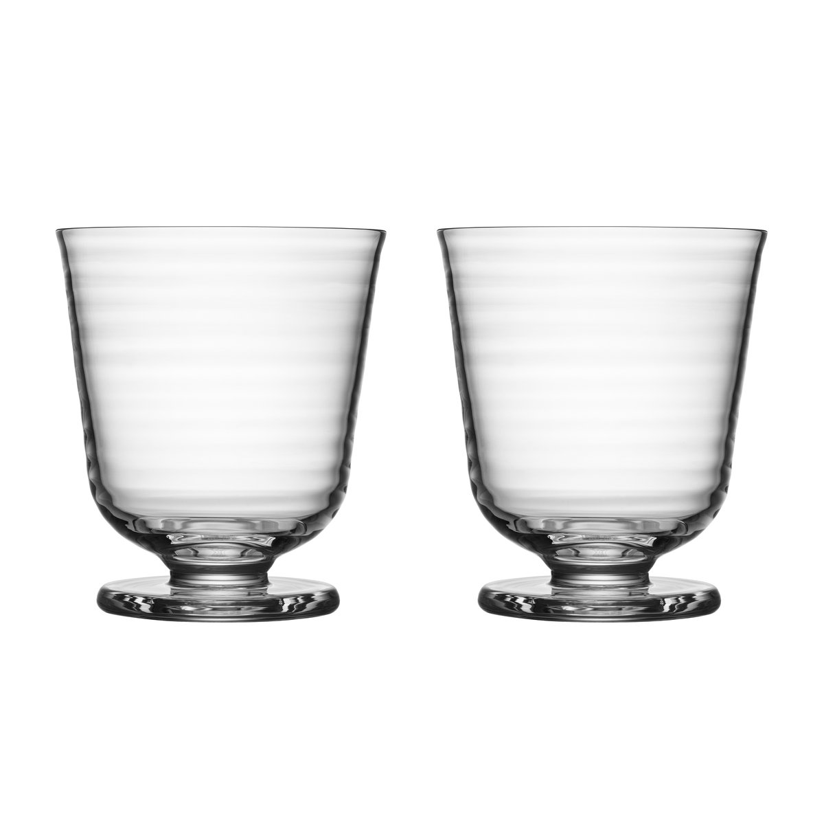 Kosta Boda Viva glass on foot 20 cl 2-pack Clear | Scandinavian Design | Drinking glasses & tumblers | Transparent