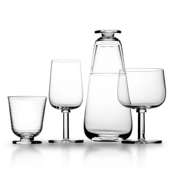 Viva glass on foot 25 cl 2-pack - Clear - Kosta Boda