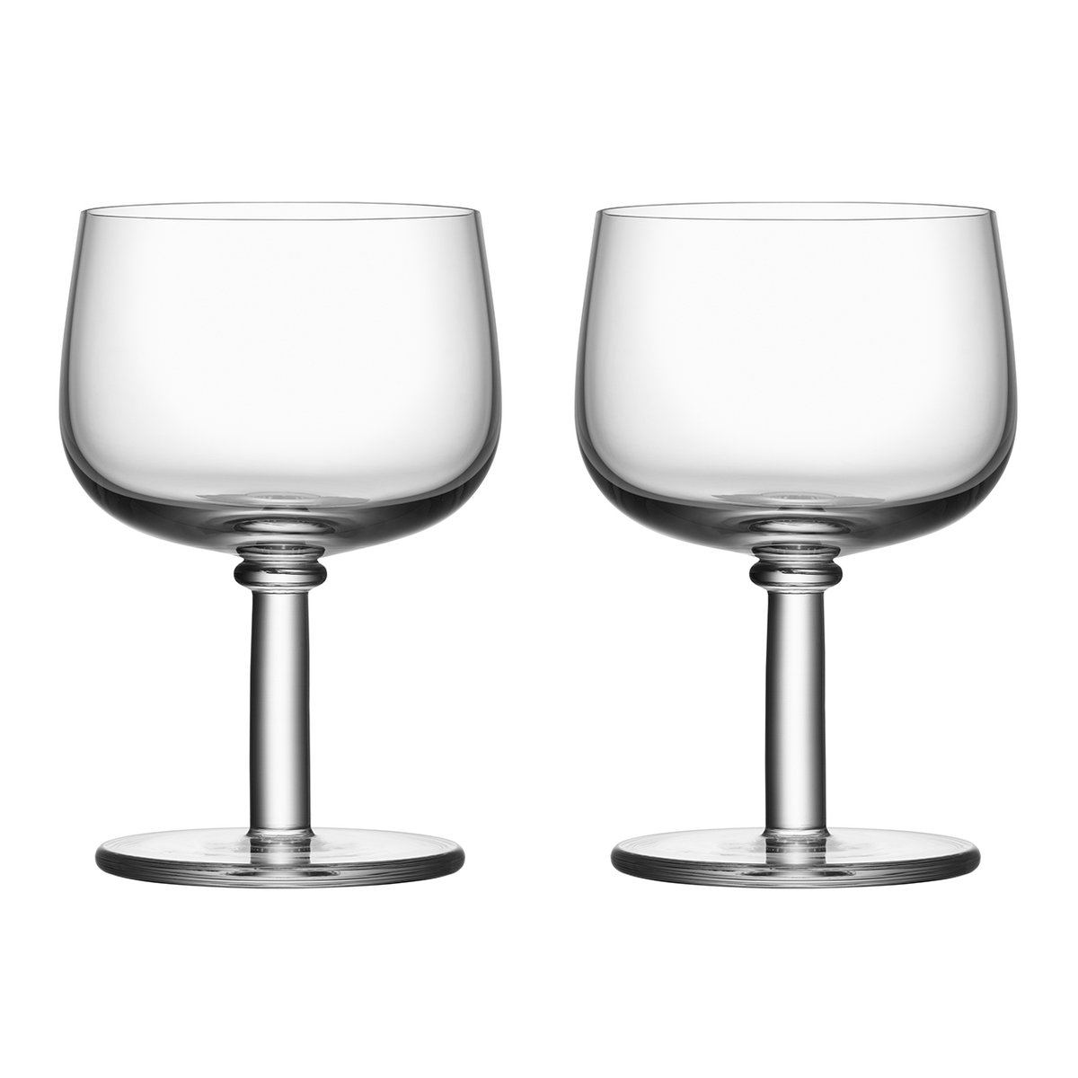 Kosta Boda Viva glass on foot 35 cl 2-pack Clear | Scandinavian Design | Wine glasses | Transparent