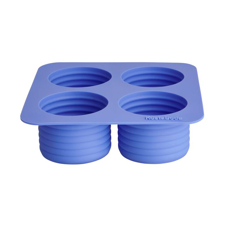 Kosta Boda Viva ice cube mold 4 compartments 13 cl Sea blue
