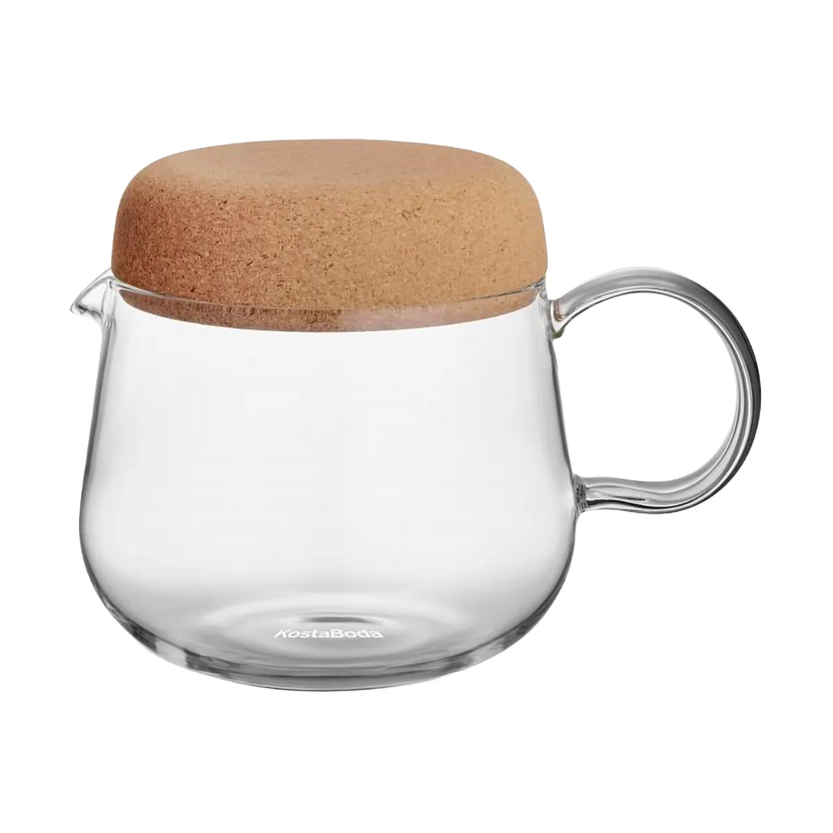 Viva teapot with cork lid 1.2 L, Clear Kosta Boda