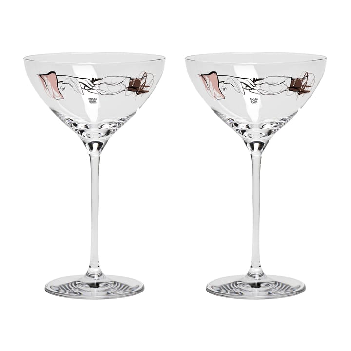 Coppa champagne You and me together 32 cl confezione da 2 da Kosta Boda 