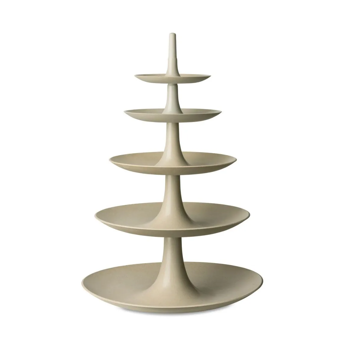 Koziol Babell cake stand big Natural desert sand