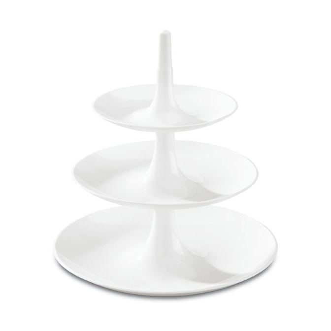 Koziol Babell cake stand L Cotton white | Scandinavian Design | Cake stands | White