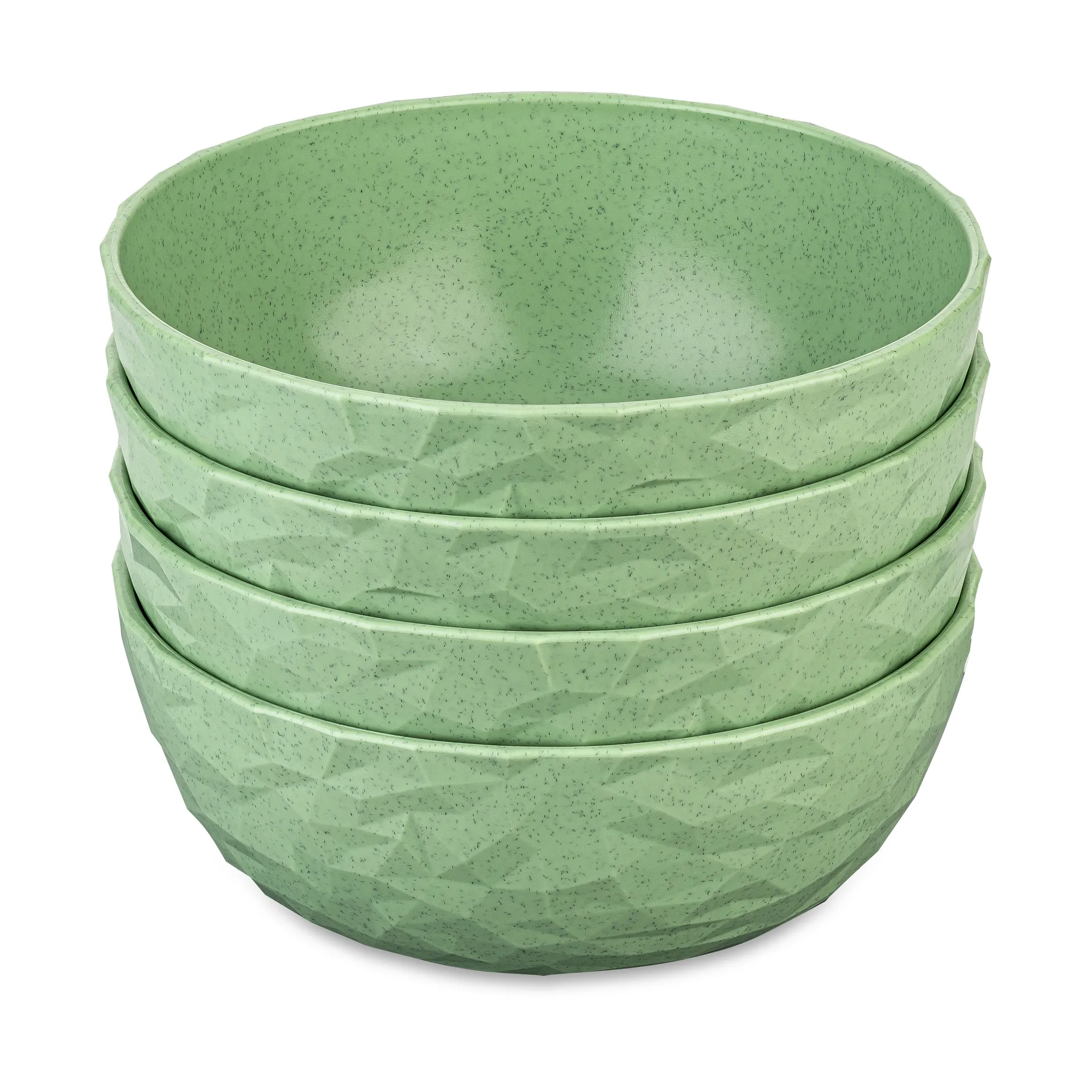 Club bowl Ø16.2 cm 4-pack biocircular thermoplastic, Nature leaf green Koziol