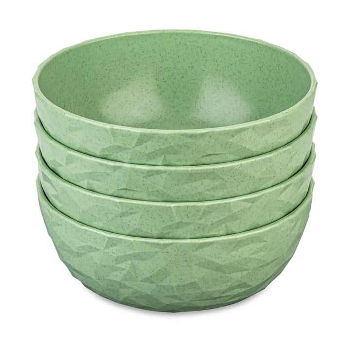 Club bowl Ø16.2 cm 4-pack biocircular thermoplastic - Nature leaf green - Koziol