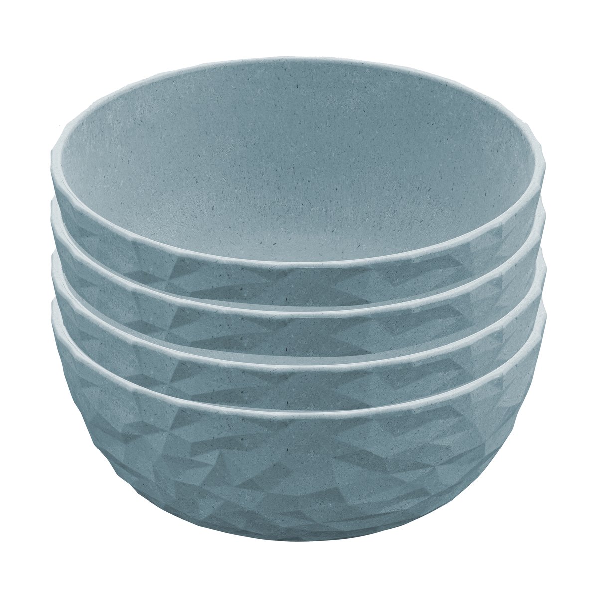 Koziol Club bowl Ø16.2 cm 4-pack Natural flower blue