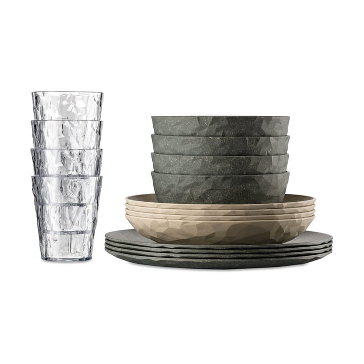 Club Göteborg set 16 pieces biocirular thermoplastic - Multi - Koziol