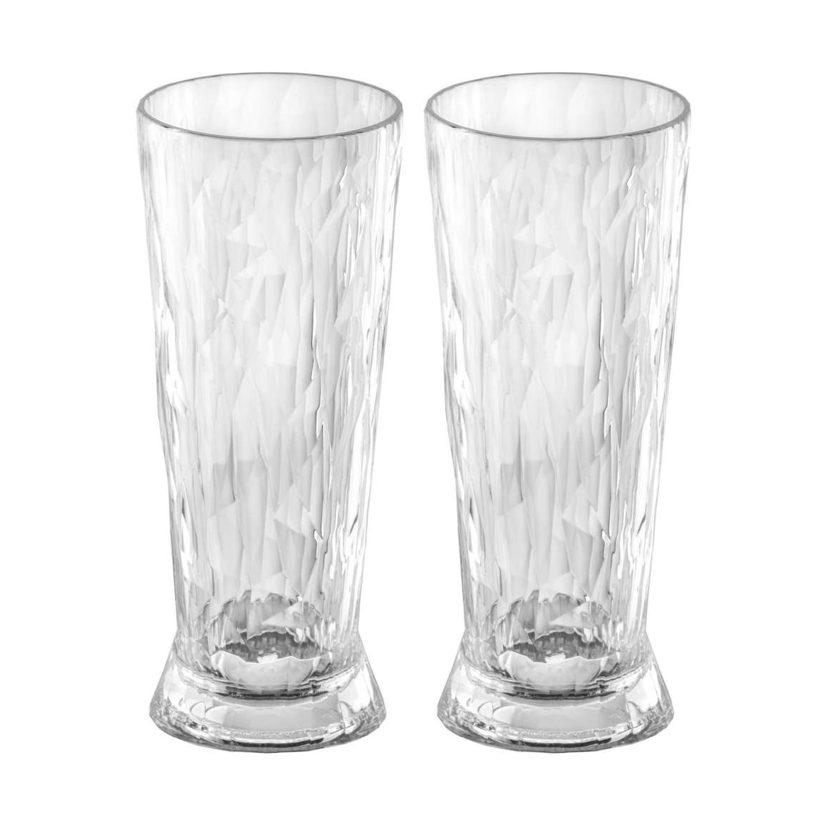 Koziol Club No. 10 beer glass plastic 30 cl 2-pack Crystal clear