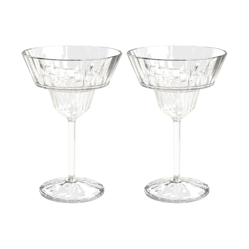 Koziol Club No. 16 drinking glass plastic 25 cl 2-pack Crystal clear