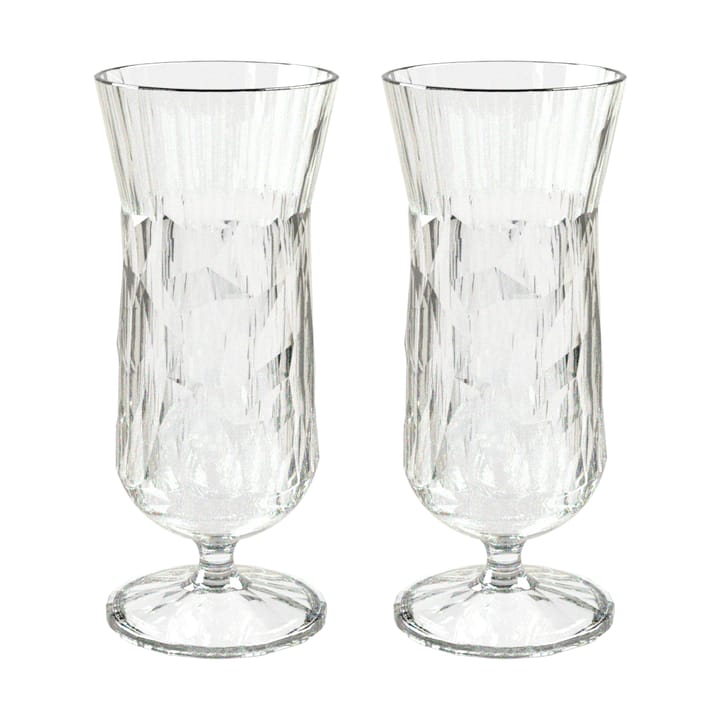 Club No. 17 drinking glass plastic 40 cl 2-pack - Crystal clear - Koziol