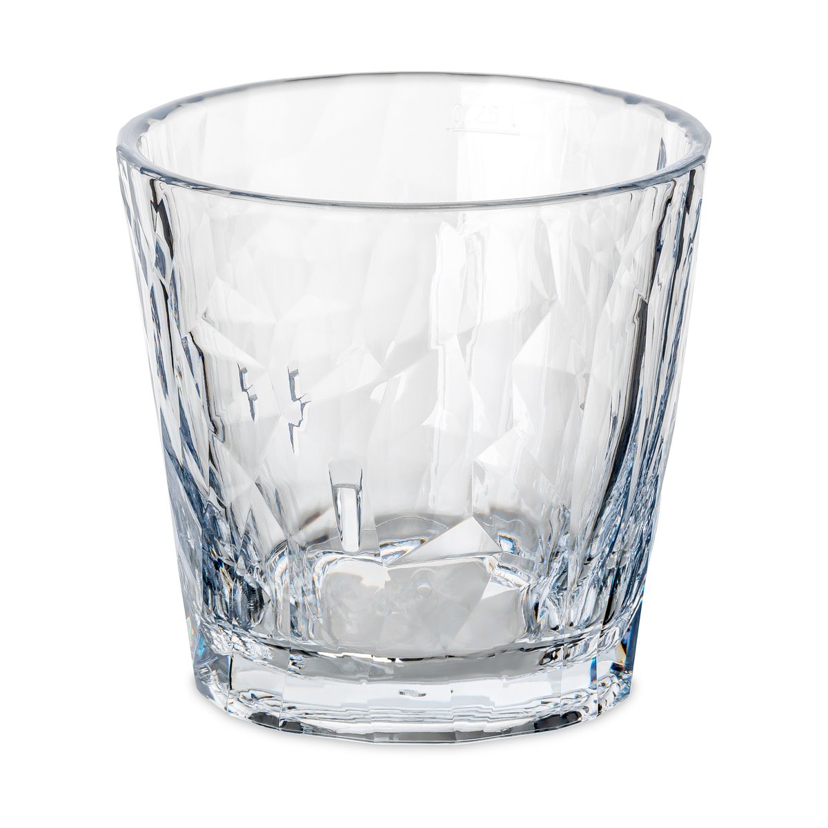 Koziol Club No. 22 tumbler glass plastic 25 cl 2-pack Crystal clear