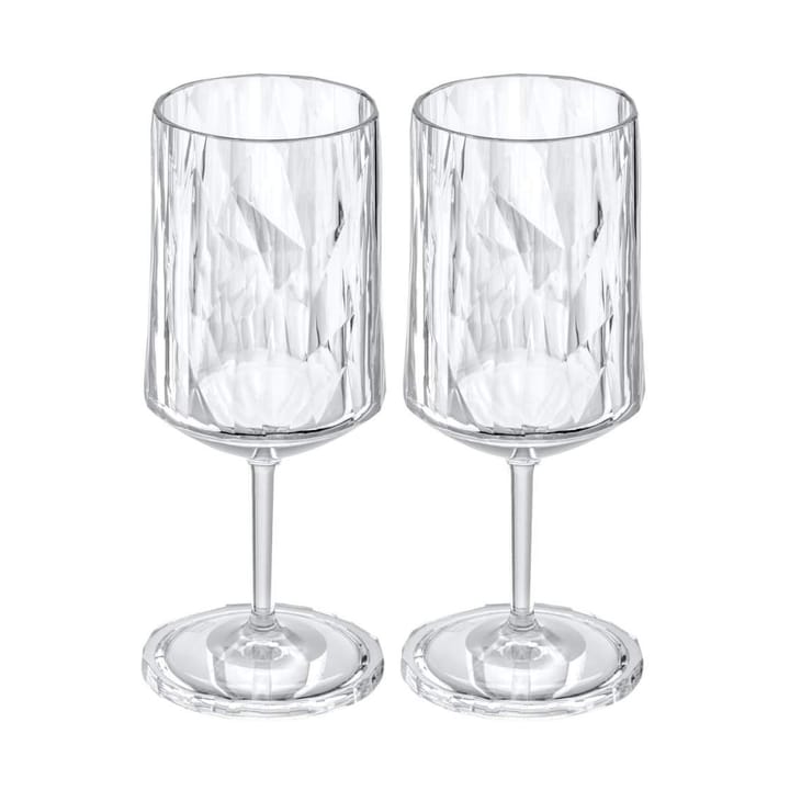 Club No. 4 wine glass plastic 30 cl 2-pack, Crystal clear Koziol