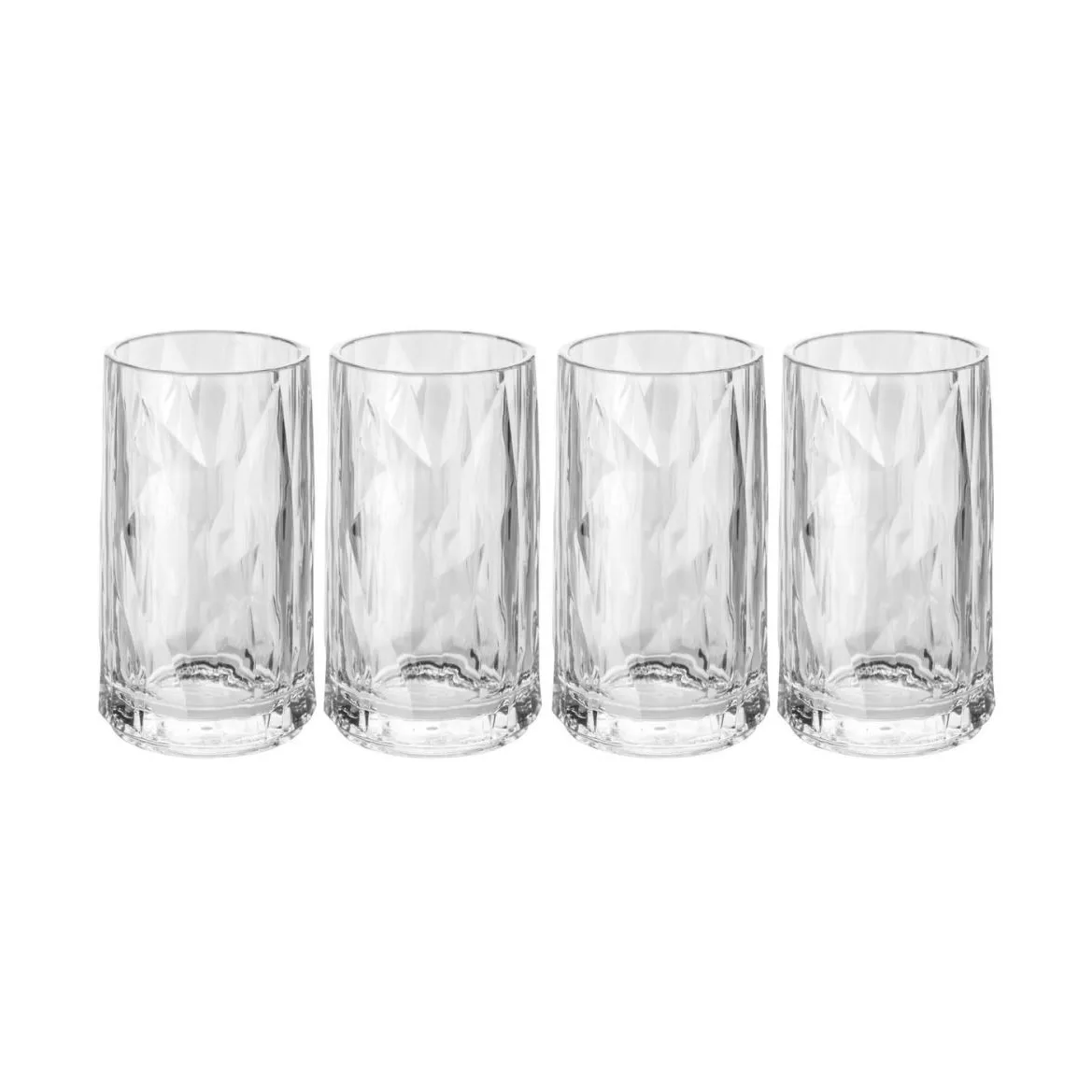 Club No. 7 snaps glass plastic 4 cl 4-pack, Crystal clear Koziol