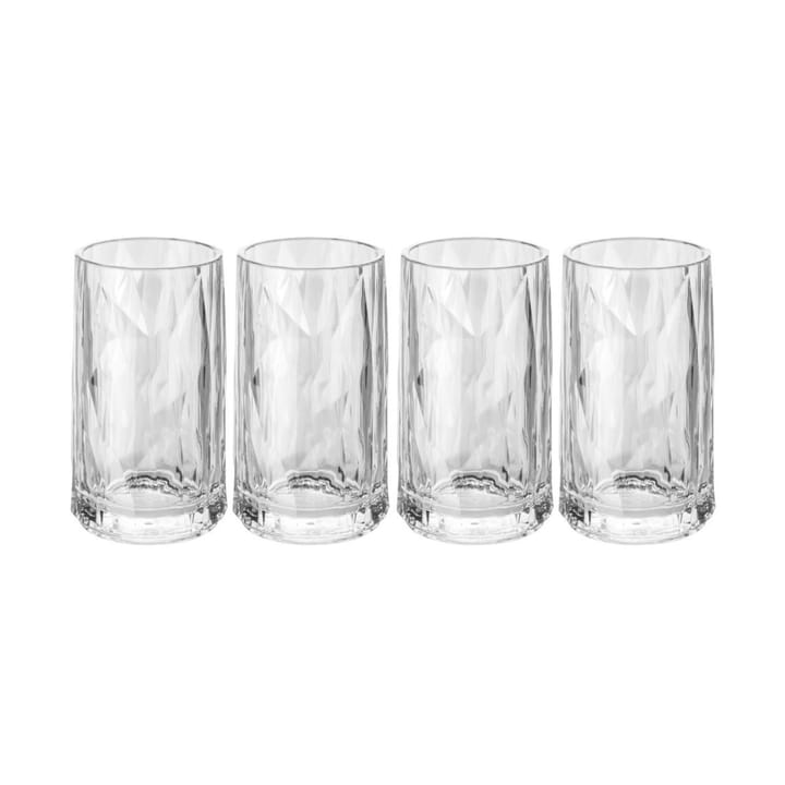 Club No. 7 snaps glass plastic 4 cl 4-pack - Crystal clear - Koziol