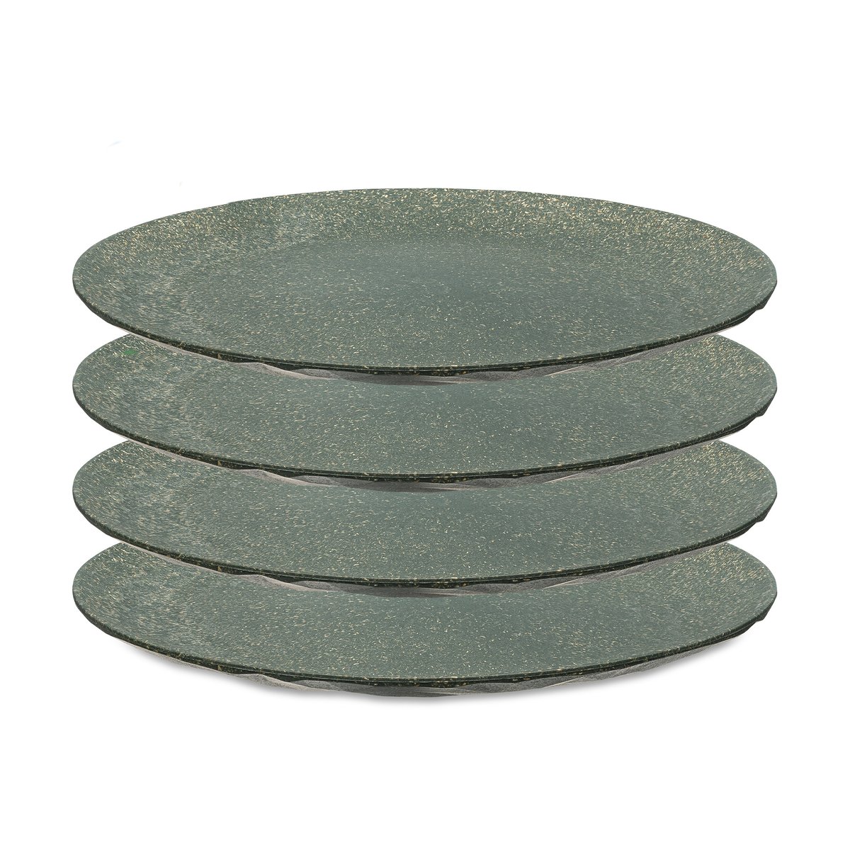 Koziol Club plate Ø26 cm 4-pack Natural ash grey