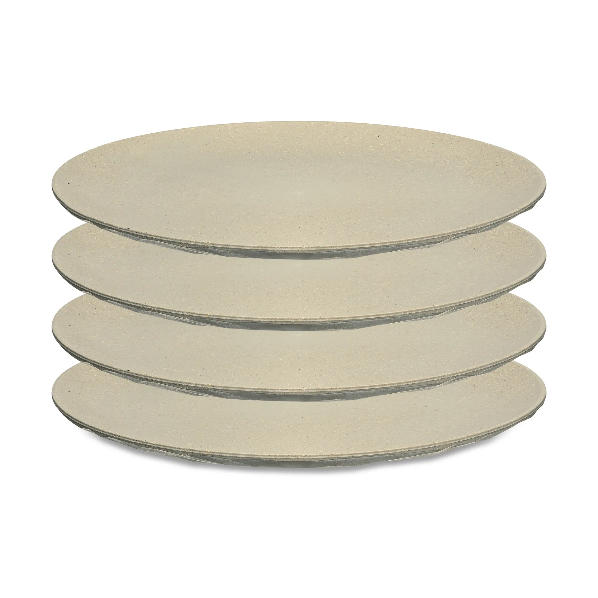 Club plate Ø26 cm 4-pack, Natural desert sand Koziol