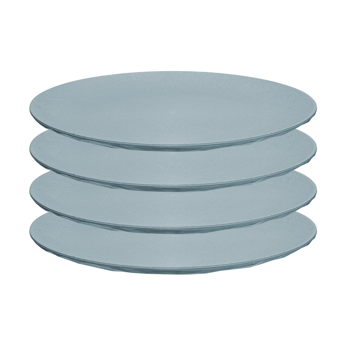 Koziol Club plate Ø26 cm 4-pack Natural flower blue