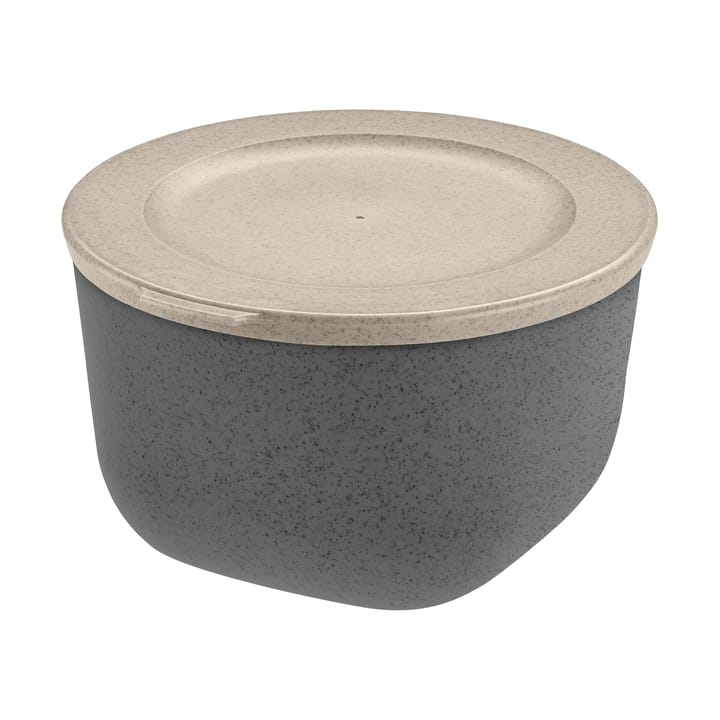 Connect bowl with lid 1 L biocircular thermoplastic - Nature ash grey - Koziol