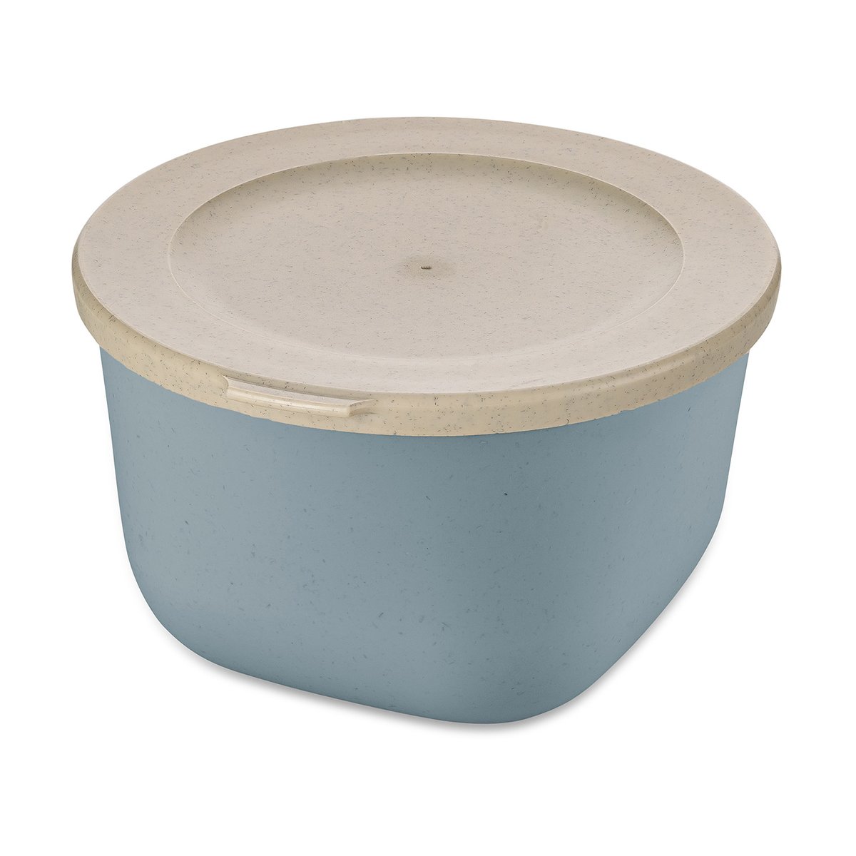 Koziol Connect bowl with lid 1 l Natural flower blue
