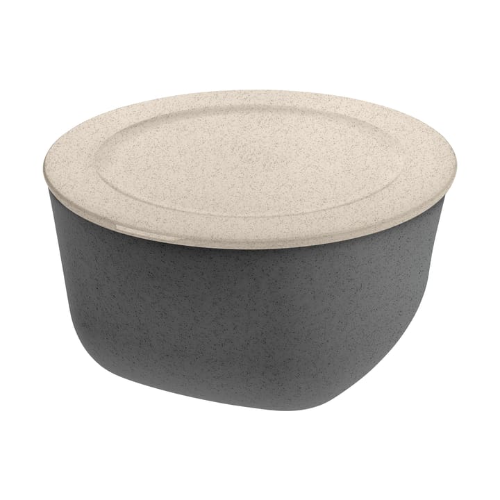 Connect bowl/basin with lid 4 L biocircular thermoplastic - Nature ash grey - Koziol