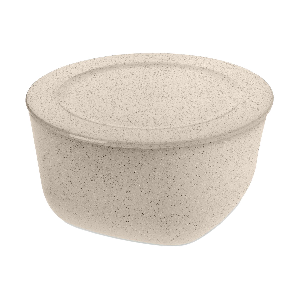 Koziol Connect bowl/basin with lid 4 L biocircular thermoplastic Nature desert sand
