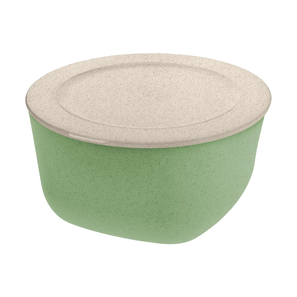 Koziol Connect bowl/basin with lid 4 L biocircular thermoplastic Nature leaf green
