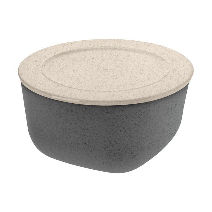 Connect bowl/bowl with lid 2 L biocircular thermoplastic - Nature ash grey - Koziol