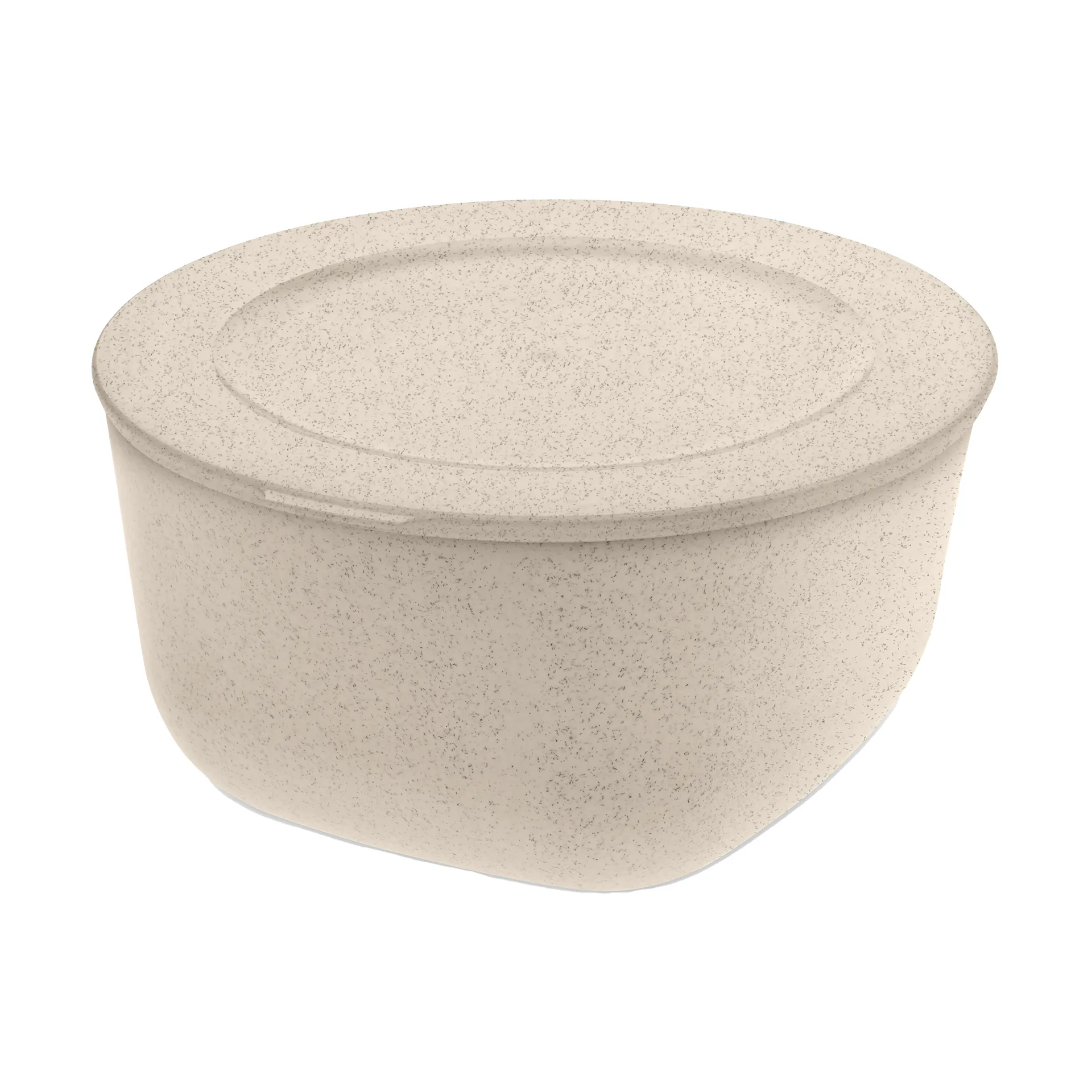 Connect bowl/bowl with lid 2 L biocircular thermoplastic, Nature desert sand Koziol