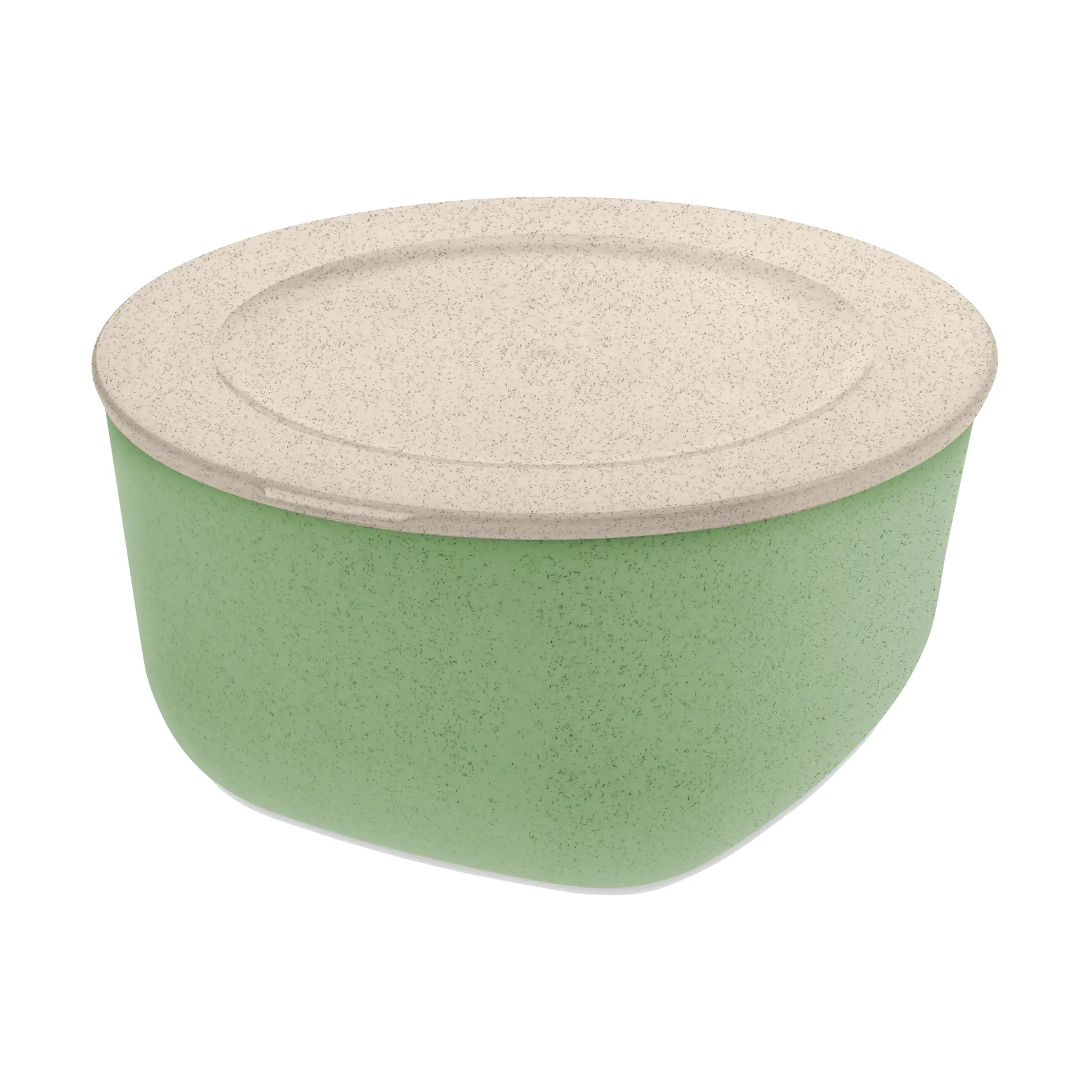 Connect bowl/bowl with lid 2 L biocircular thermoplastic, Nature leaf green Koziol
