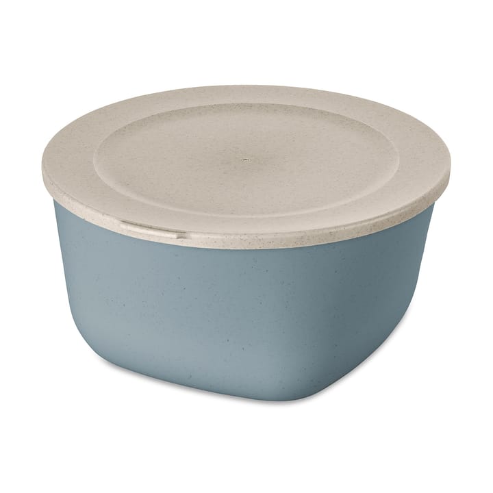 Connect bowl/jar with lid 4 l - Natural flower blue - Koziol