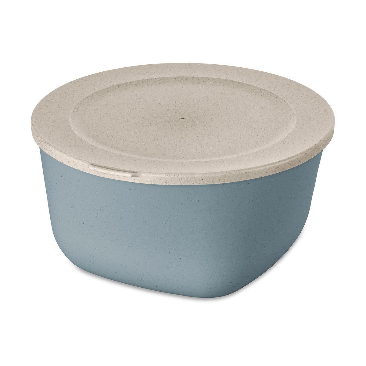 Koziol Connect bowl/jar with lid 4 l Natural flower blue