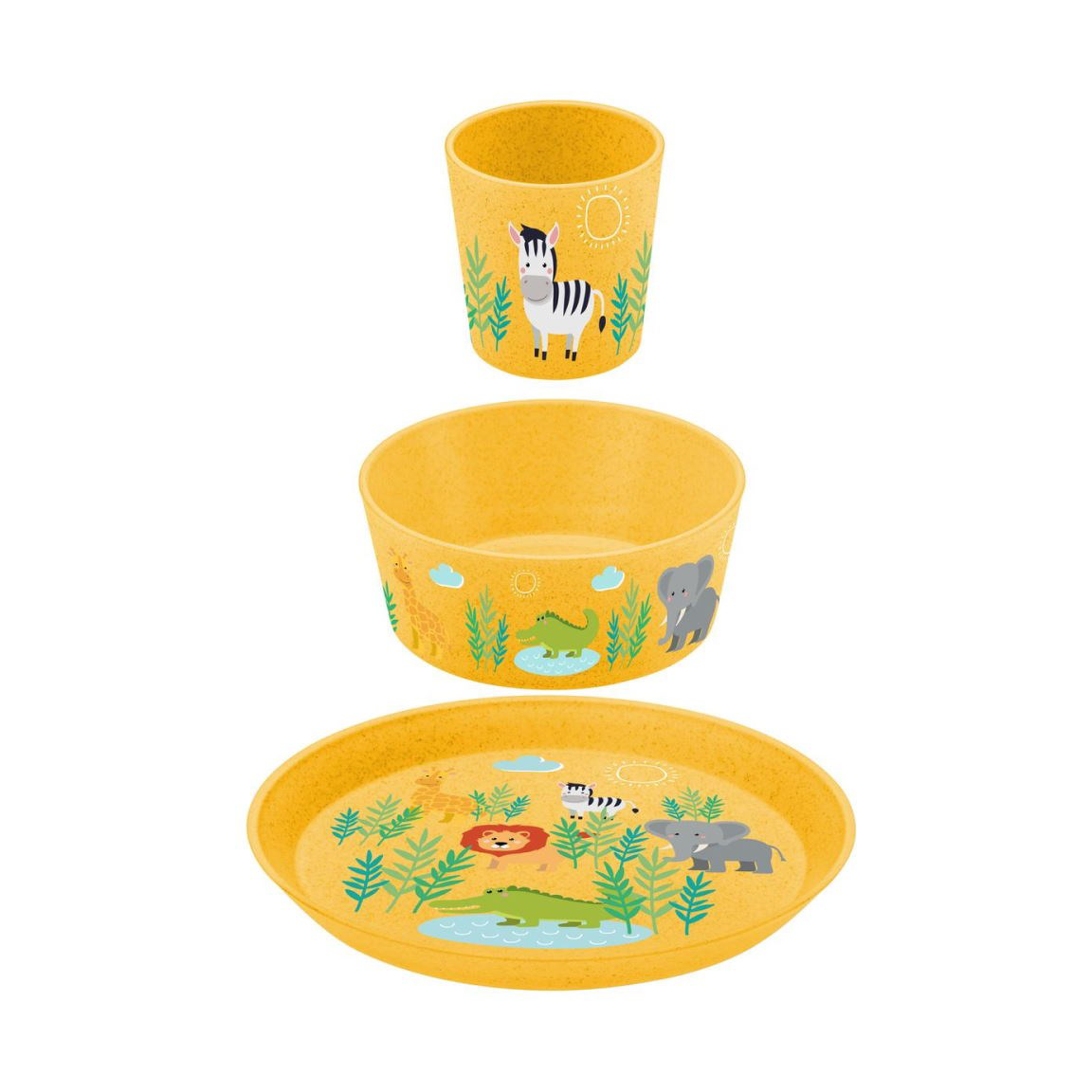 Koziol Connect children's dinnerware 3 pieces Africa