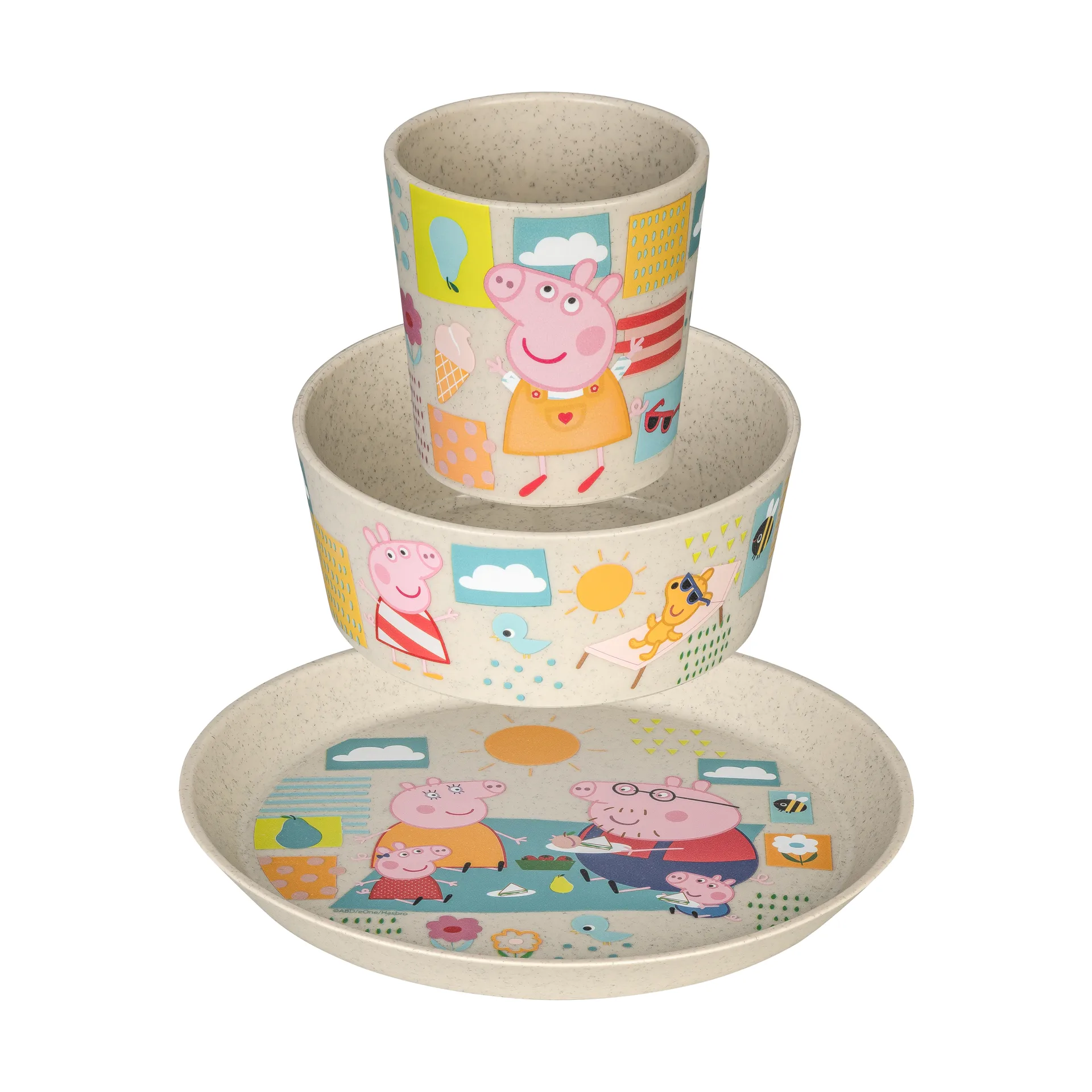 Connect children's dinnerware 3 pieces, Greta Pig Koziol