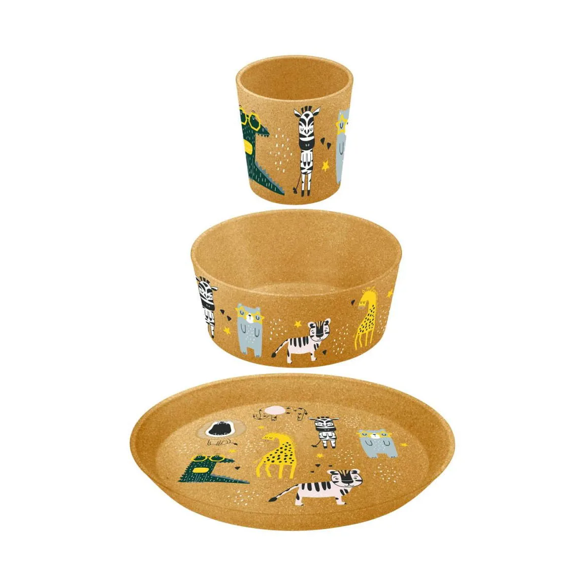 Koziol Connect children"s dinnerware 3 pieces Zoo