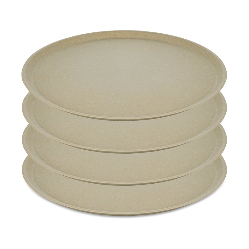Koziol Connect plate Ø25.5 cm 4-pack Natural desert sand