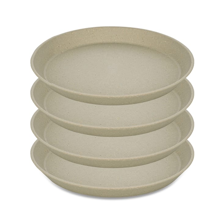 Connect small plate Ø20.5 cm 4-pack - Natural desert sand - Koziol